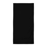 Jet Black Minimalist Beach Bath Large Towel, towels, $ 39.95, A Moment Of Now™